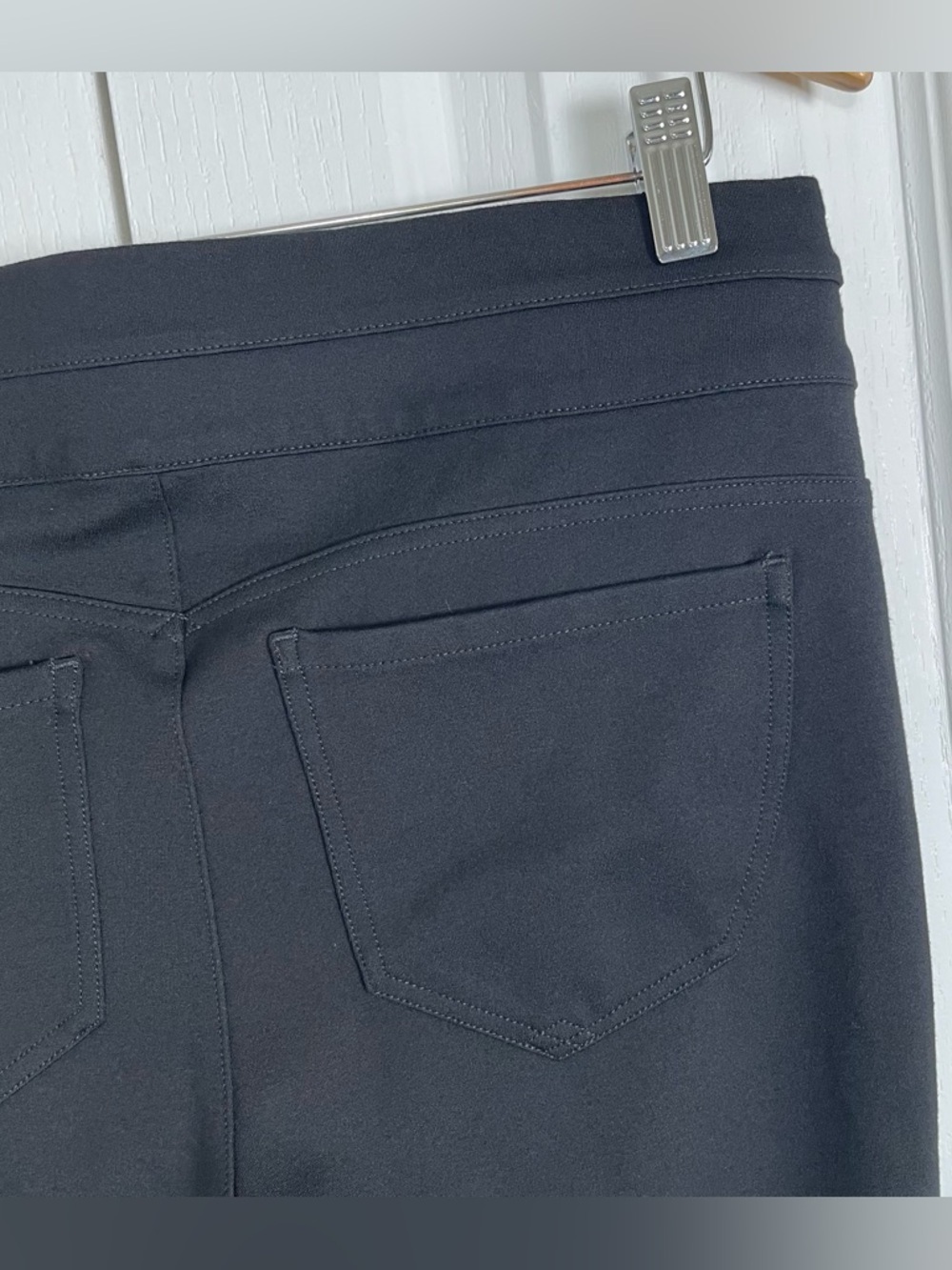 Wit & Wisdom Ab Solution Pull on Ponte Knit Skinny Pants Jeggings Womens L Black - Picture 7 of 15